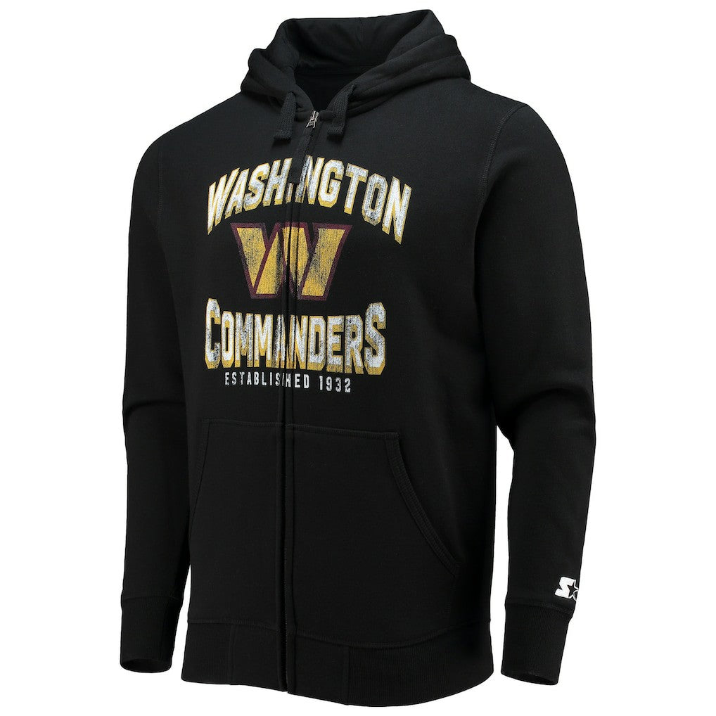 Washington Commanders Starter Post-Season Full-Zip Hoodie Black