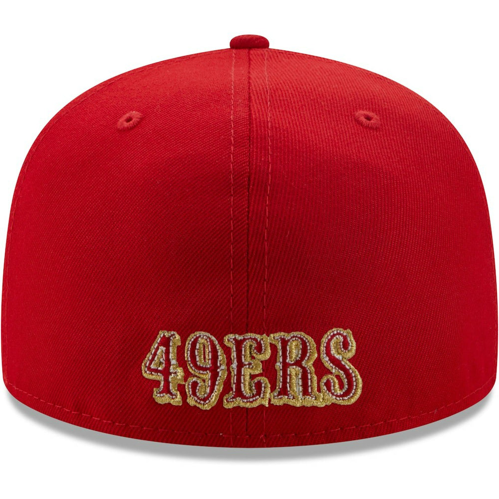 San Francisco 49ers New Era Team 59FIFTY Fitted Hat Scarlet