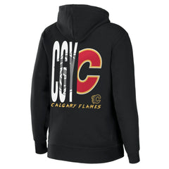 NHL Calgary Flames WEAR by Erin Andrews Women's Sponge Fleece Full-Zip Hoodie - Black