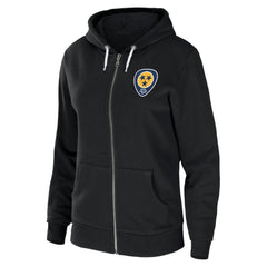 NHL Nashville Predators WEAR by Erin Andrews Women's Sponge Fleece Full-Zip Hoodie - Black