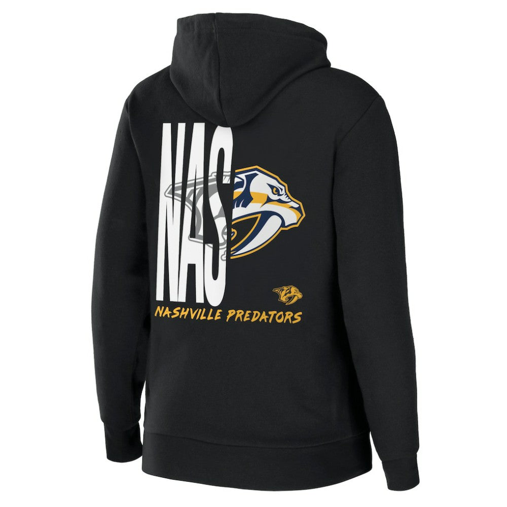 NHL Nashville Predators WEAR by Erin Andrews Women's Sponge Fleece Full-Zip Hoodie - Black