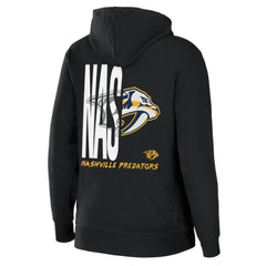 NHL Nashville Predators WEAR by Erin Andrews Women's Sponge Fleece Full-Zip Hoodie - Black