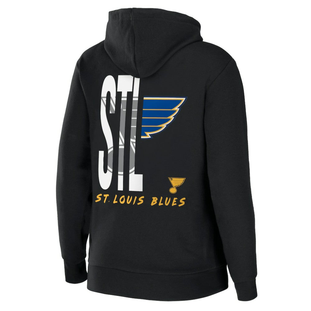 NHL St. Louis Blues WEAR by Erin Andrews Women's Sponge Fleece Full-Zip Hoodie - Black
