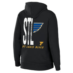 NHL St. Louis Blues WEAR by Erin Andrews Women's Sponge Fleece Full-Zip Hoodie - Black