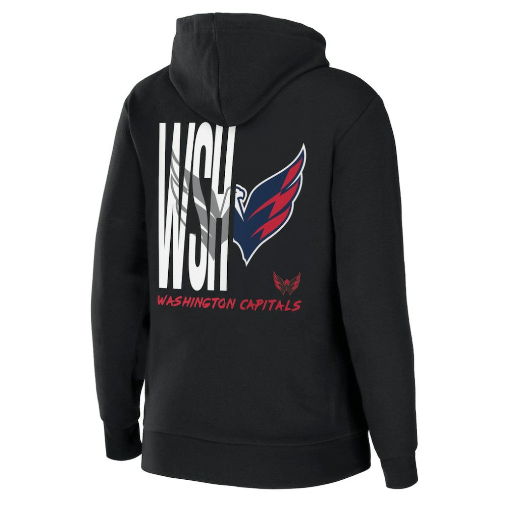 NHL Washington Capitals WEAR by Erin Andrews Women's Sponge Fleece Full-Zip Hoodie - Black