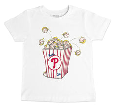 Philadelphia Phillies Tiny Turnip Youth Popcorn T-Shirt - White T-shirts