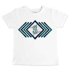 Seattle Mariners Tiny Turnip Youth Prism Arrows T-Shirt - White T-shirts