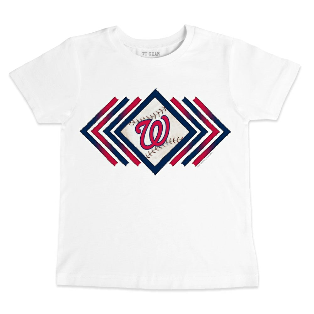 Washington Nationals Tiny Turnip Youth Prism Arrows T-Shirt - White T-shirts