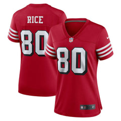 Jerry Rice San Francisco 49ers Women's Alternate Game Jersey Scarlet