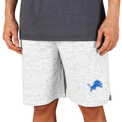 Detroit Lions Concepts Sport Throttle Knit Jam Shorts White/Charcoal