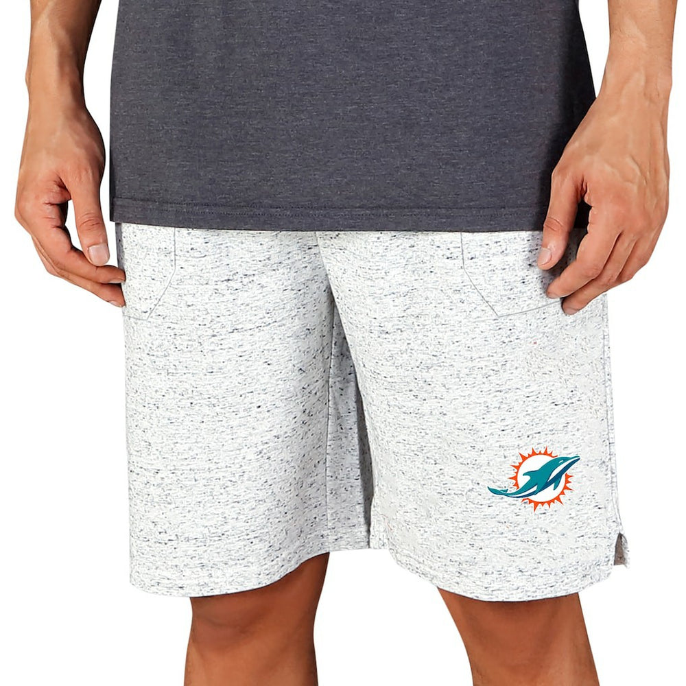 Miami Dolphins Concepts Sport Throttle Knit Jam Shorts White/Charcoal