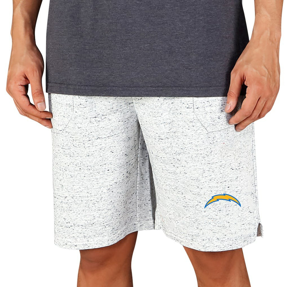 Los Angeles Chargers Concepts Sport Throttle Knit Jam Shorts White/Charcoal