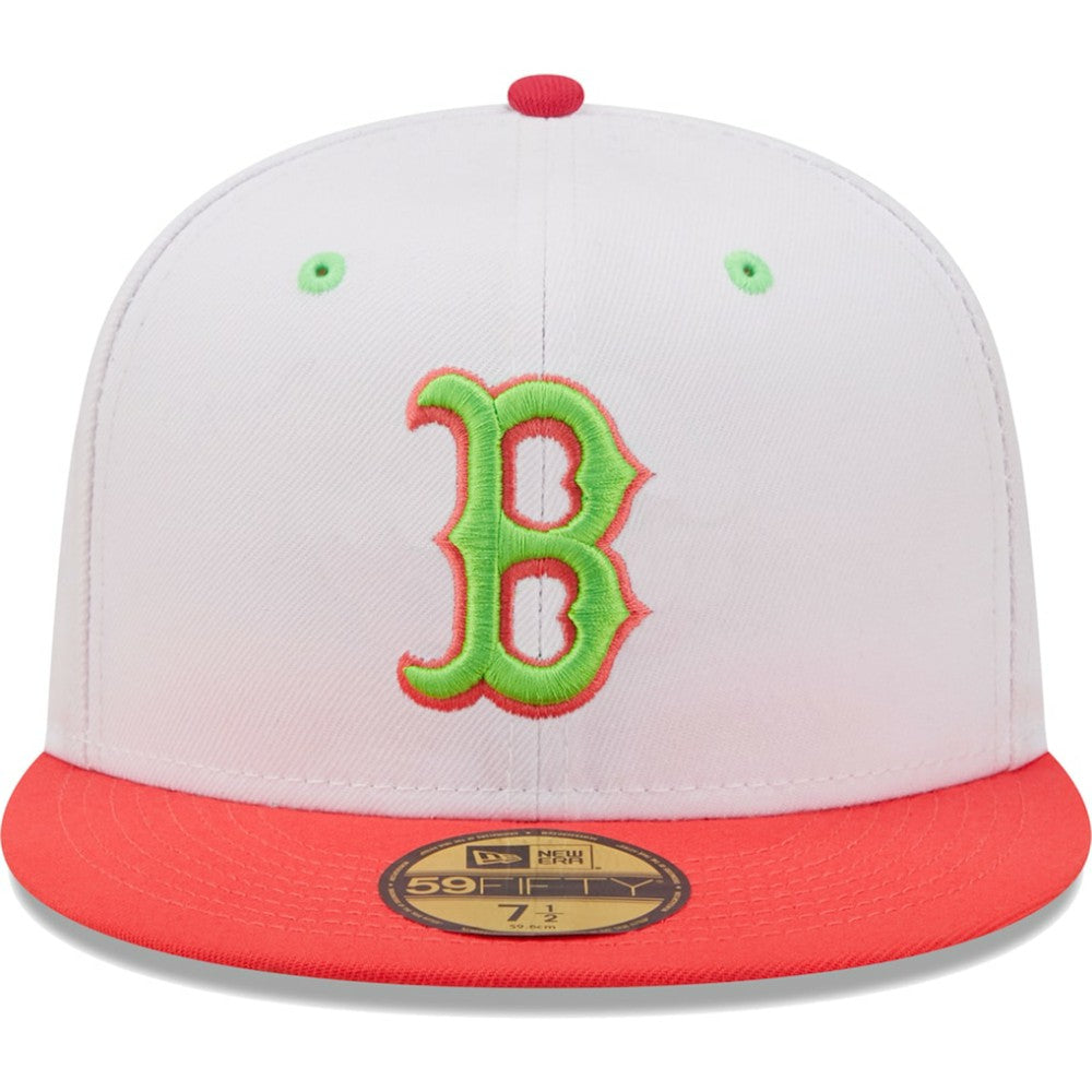 Boston Red Sox New Era 2004 World Series Strawberry Lolli 59FIFTY Fitted Hat - White/Coral Hats