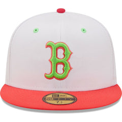 Boston Red Sox New Era 2004 World Series Strawberry Lolli 59FIFTY Fitted Hat - White/Coral Hats