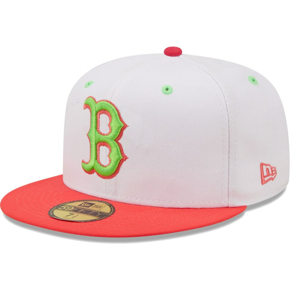 Boston Red Sox New Era 2004 World Series Strawberry Lolli 59FIFTY Fitted Hat - White/Coral Hats