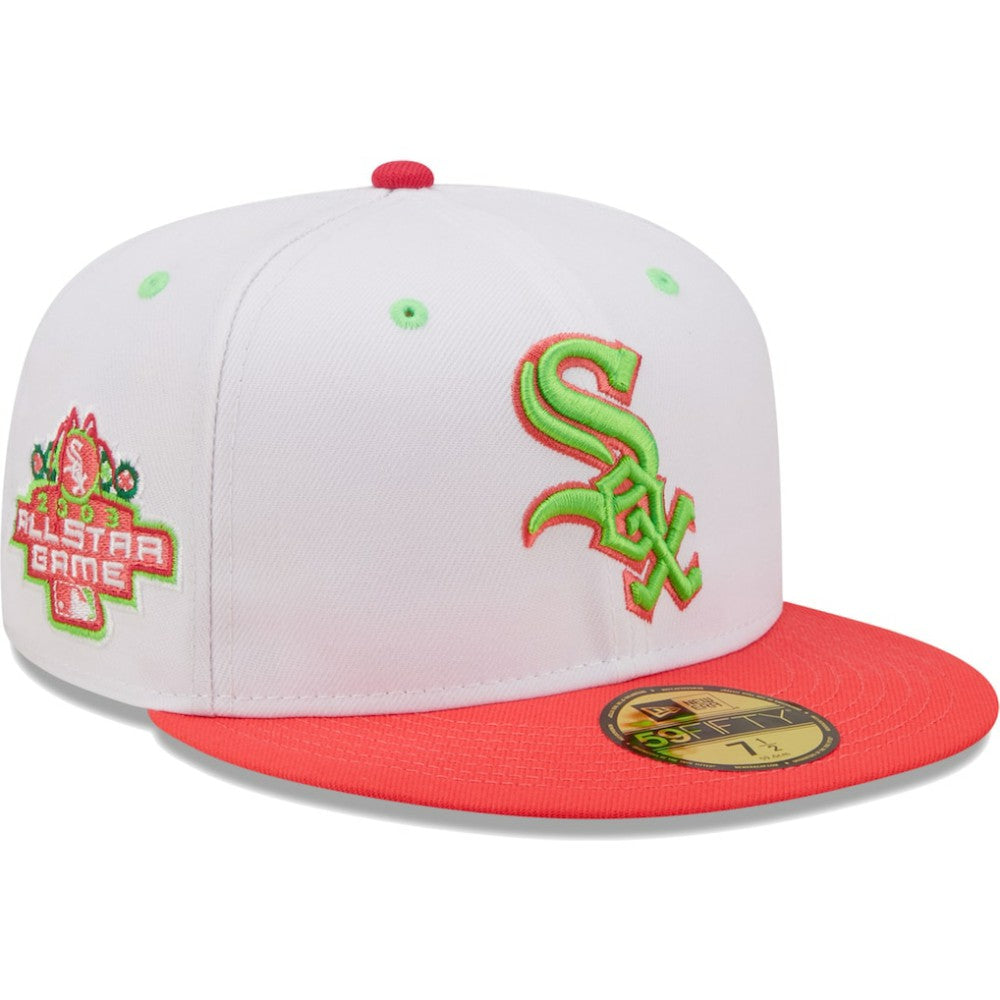 Chicago White Sox New Era 2003 MLB All-Star Game Strawberry Lolli 59FIFTY Fitted Hat - White/Coral Hats