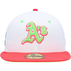 Athletics New Era 40th Anniversary Strawberry Lolli 59FIFTY Fitted Hat - White/Coral Hats