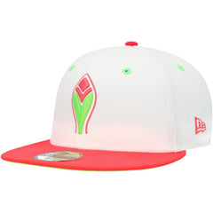 Atlanta Braves New Era 150th Anniversary Strawberry Lolli 59FIFTY Fitted Hat - White/Coral Hats