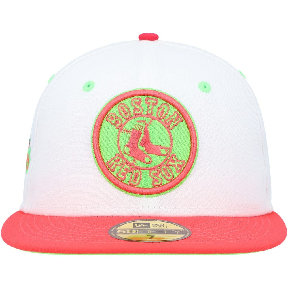 Boston Red Sox New Era  Fenway Park 100th Anniversary  Strawberry Lolli 59FIFTY Fitted Hat - White/Coral Hats