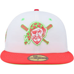 Pittsburgh Pirates New Era Three Rivers Stadium 30th Anniversary Strawberry Lolli 59FIFTY Fitted Hat - White/Coral Hats