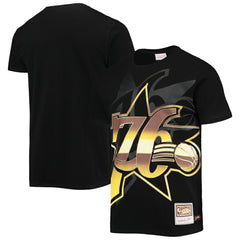 Philadelphia 76ers Big & Tall Hardwood Classics Big Face 4.0 T-Shirt Black