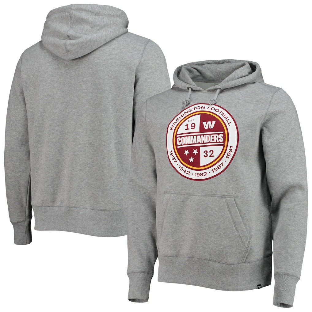 Washington Commanders '47 Imprint Headline Pullover Hoodie Gray
