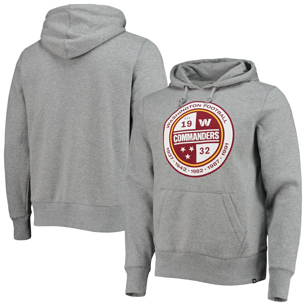 Washington Commanders '47 Imprint Headline Pullover Hoodie Gray