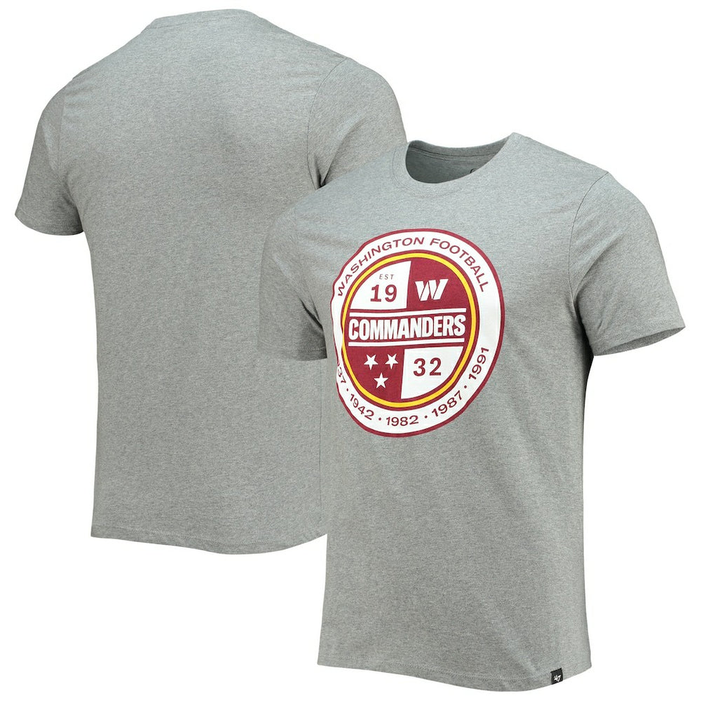 Washington Commanders '47 Imprint Super Rival T-Shirt Gray