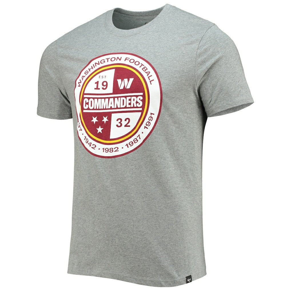 Washington Commanders '47 Imprint Super Rival T-Shirt Gray