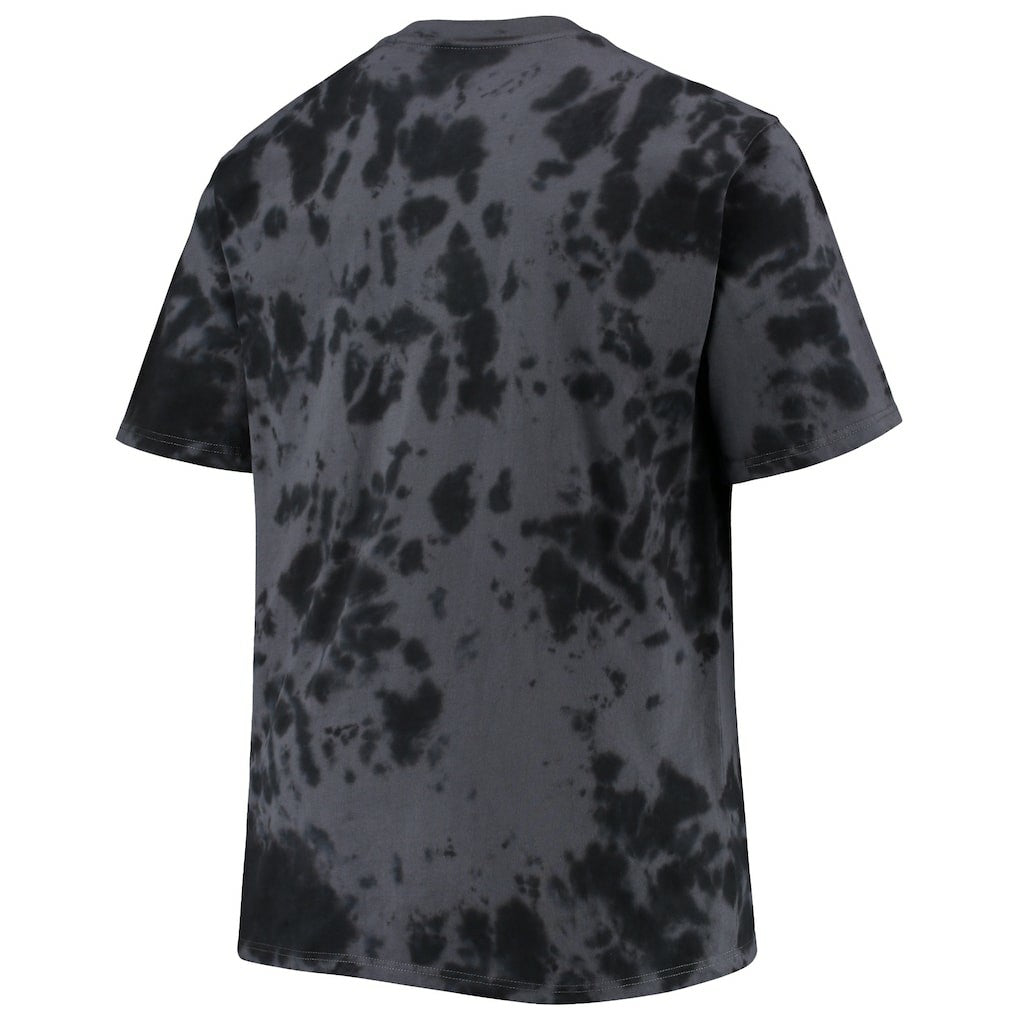 Brooklyn Nets Big & Tall Marble Dye Tonal Performance T-Shirt Black