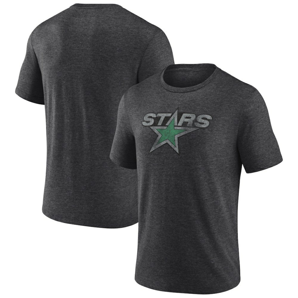 NHL Dallas Stars Wraparound Tri-Blend T-Shirt - Charcoal
