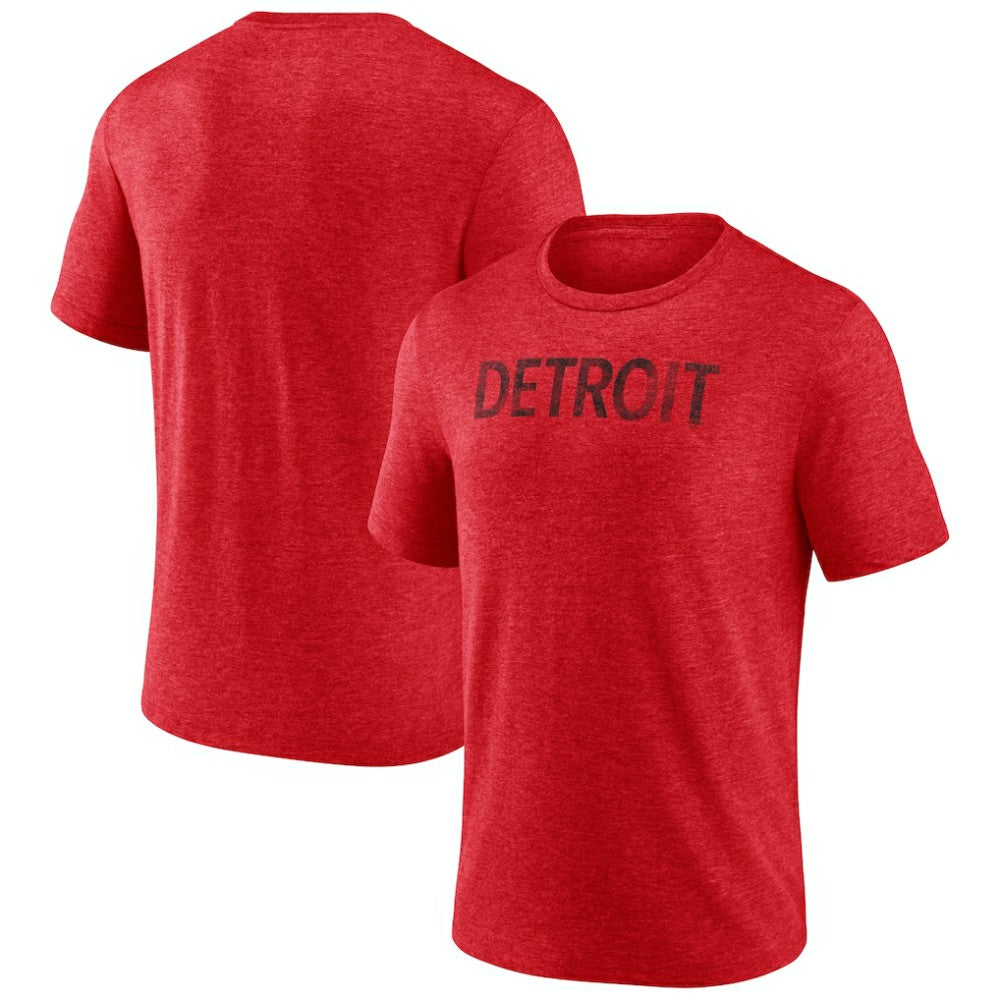 NHL Detroit Red Wings Wraparound Tri-Blend T-Shirt - Red