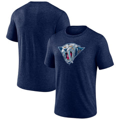 NHL Nashville Predators Wraparound Tri-Blend T-Shirt - Navy