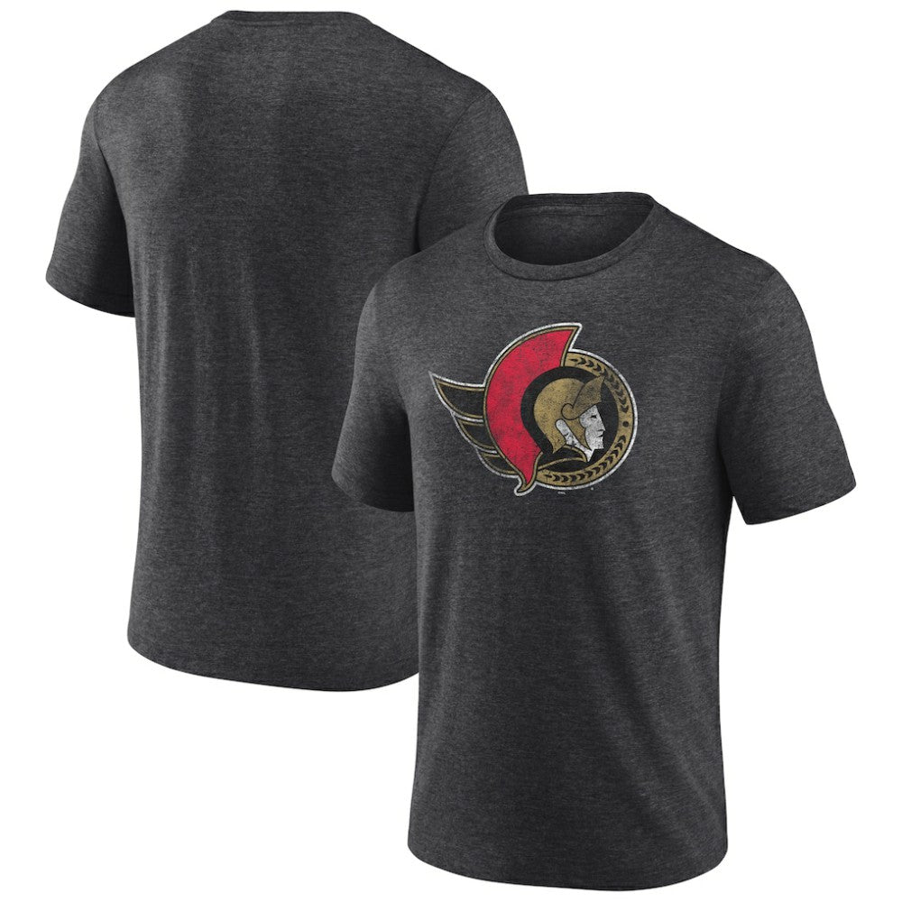 NHL Ottawa Senators Wraparound Tri-Blend T-Shirt - Charcoal
