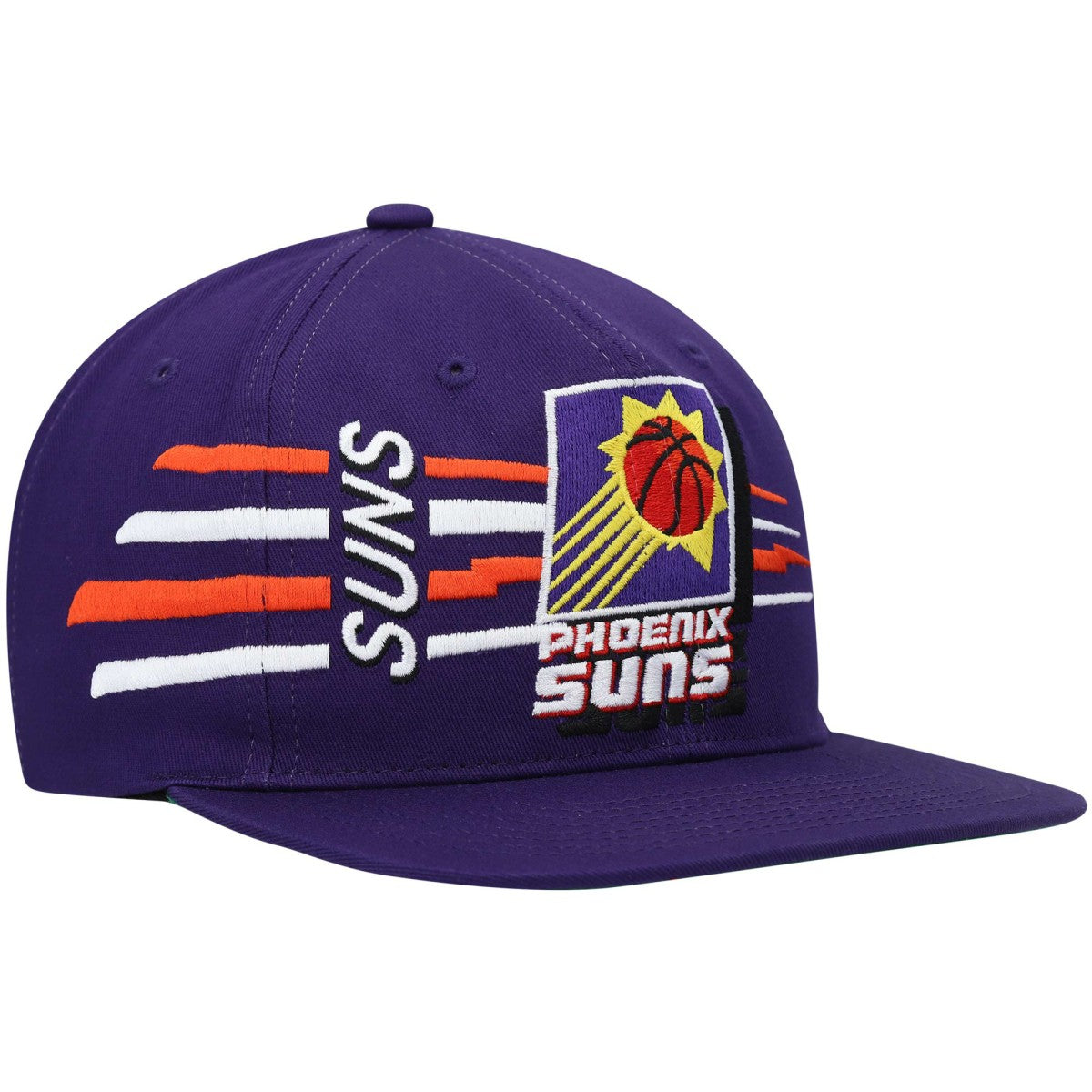 Phoenix Suns Hardwood Classics Retro Bolt Deadstock Snapback Hat Purple