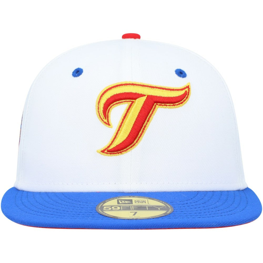 Toronto Blue Jays New Era 30th Anniversary Cherry Lolli 59FIFTY Fitted Hat - White/Royal Hats