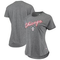 Chicago Bulls Sportiqe Women's City Edition Phoebe Tri-Blend T-Shirt Heathered Gray