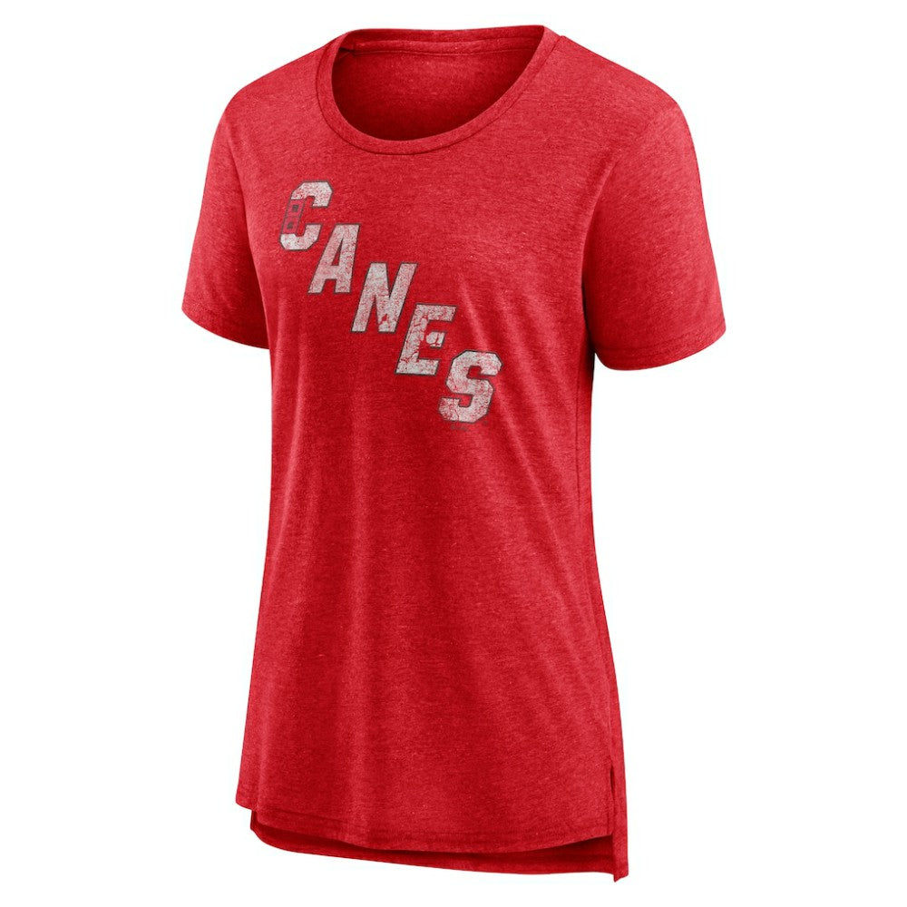 NHL Carolina Hurricanes Women's Slow Whistle Tri-Blend T-Shirt - Red