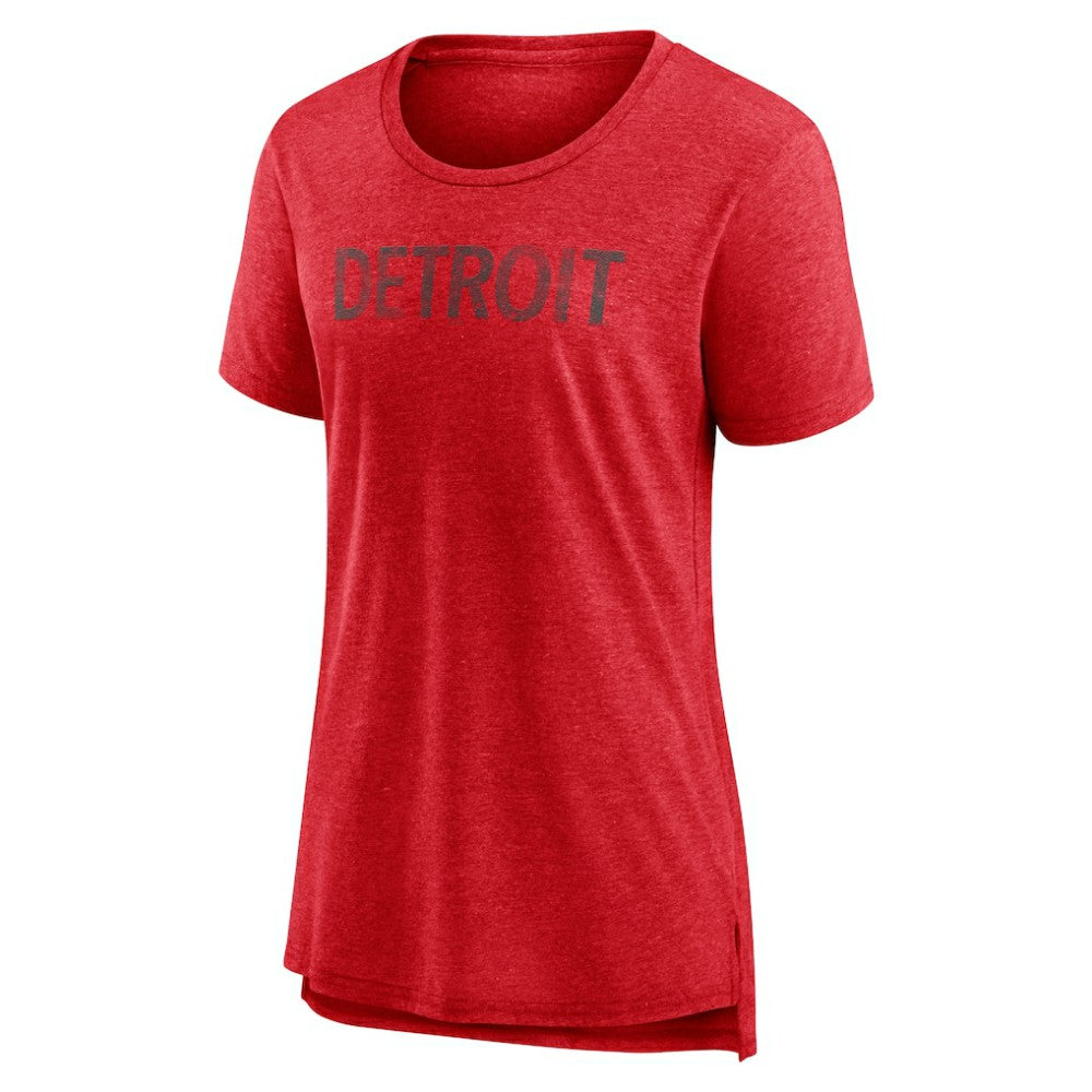 NHL Detroit Red Wings Women's Slow Whistle Tri-Blend T-Shirt - Red