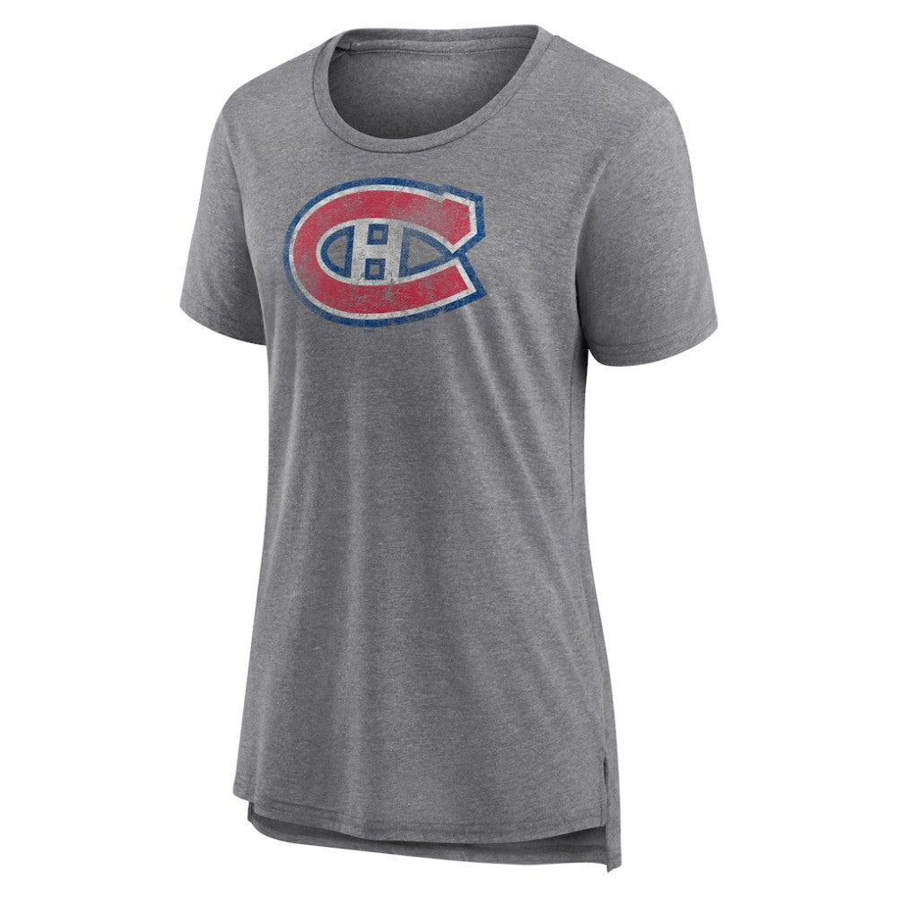 NHL Montreal Canadiens Women's Slow Whistle Tri-Blend T-Shirt - Gray