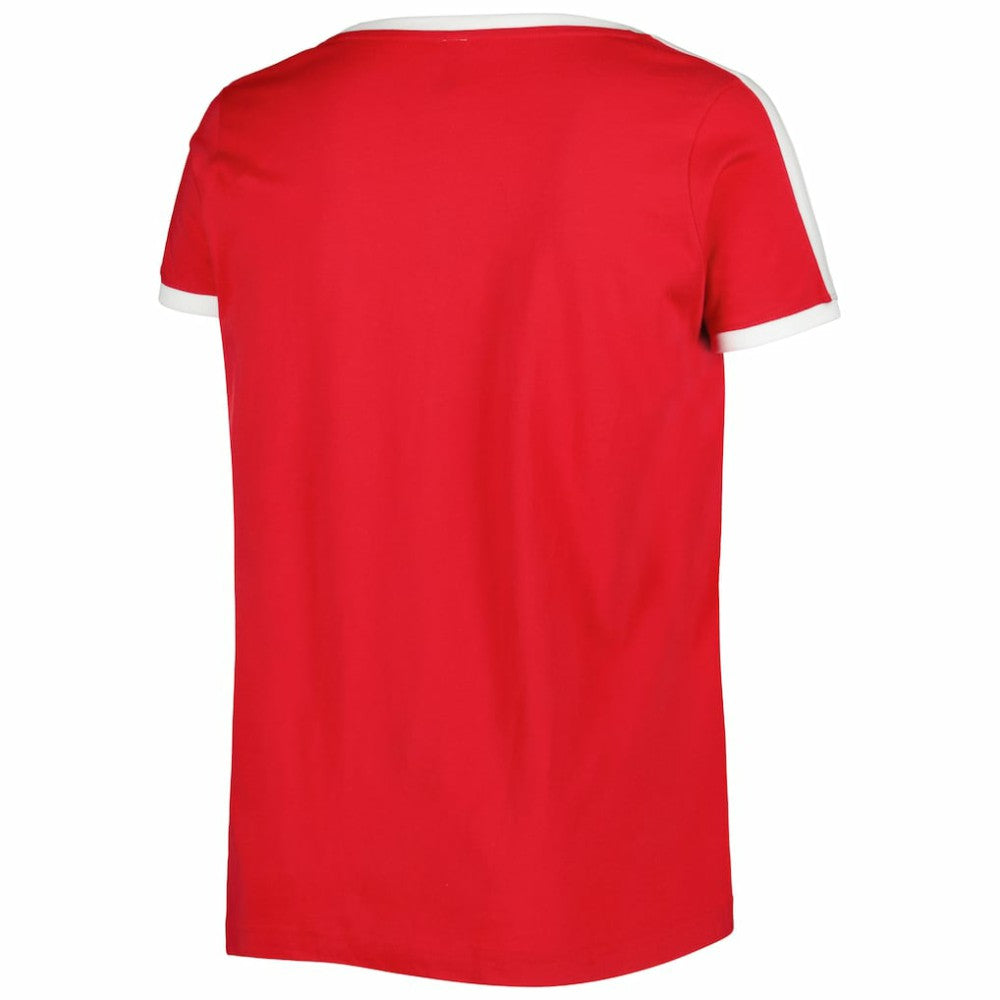 Washington Nationals Soft as a Grape Women's Plus Size V-Neck T-Shirt - Red T-shirts