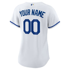 Kansas City Royals Nike Women's Replica Custom Jersey - White Jerseys