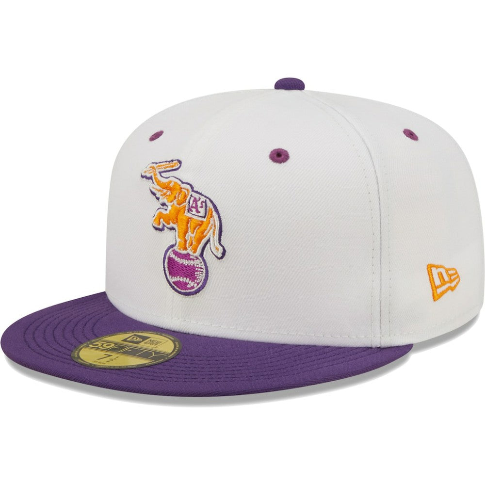 Athletics New Era 30th Season Grape Lolli 59FIFTY Fitted Hat - White/Purple Hats