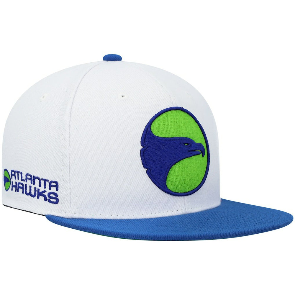 Atlanta Hawks Hardwood Classics Snapback Hat White/Royal
