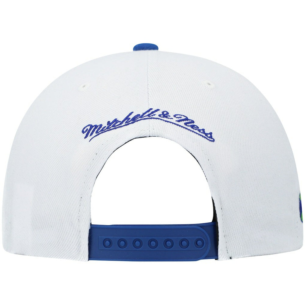 Atlanta Hawks Hardwood Classics Snapback Hat White/Royal