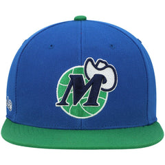 Dallas Mavericks Hardwood Classics Snapback Hat Blue/Green