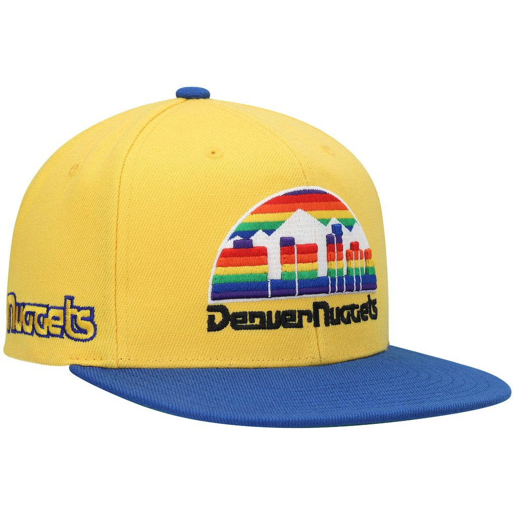 Denver Nuggets Hardwood Classics Snapback Hat Gold/Royal
