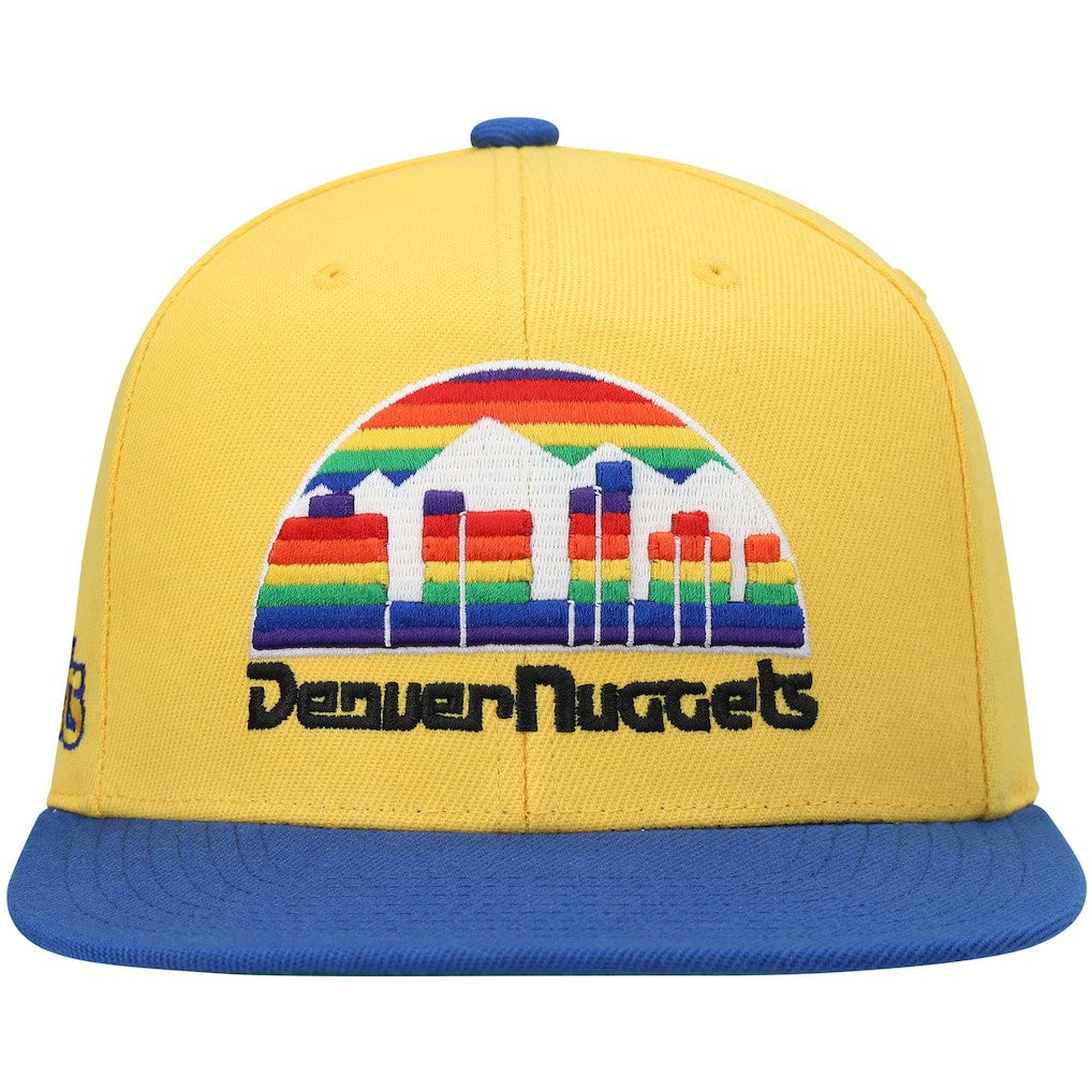 Denver Nuggets Hardwood Classics Snapback Hat Gold/Royal