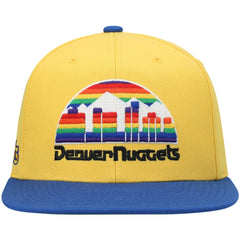 Denver Nuggets Hardwood Classics Snapback Hat Gold/Royal