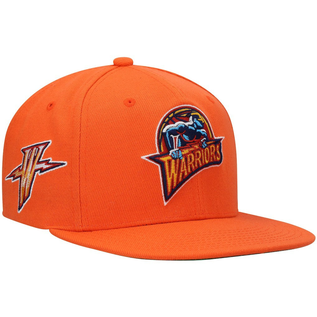 Golden State Warriors Hardwood Classics Snapback Hat Orange